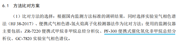 《固定污染源廢氣總烴、甲烷和非甲烷總烴的測(cè)定便攜式催化氧化-氫火焰離子化檢測(cè)器法》